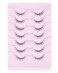 Onlyall Natural Lashes Short Eyelashes Wispy Lashes Natural Look Soft False Eyelashes False Eye Lashes Faux Mink Eyelashes 7 Pairs D2
