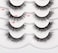 Pooplunch False Eyelashes Cat Eye Look Natural Short Wispy Lashes 8D Crossed Extension Volume Fake Eyelashes Faux Mink Human Hair Lashes 7 Pairs Pack