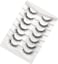 Pooplunch False Eyelashes Cat Eye Look Natural Short Wispy Lashes 8D Crossed Extension Volume Fake Eyelashes Faux Mink Human Hair Lashes 7 Pairs Pack