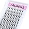 LAUBESS Premade Lash Fans 20D Mixed Lash Extension D Curl Pointed Base Premade Fans Eyelash Extensions Middle Stem Pre Fanned Volume Lash Extensions 20D007D916mm