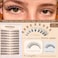 TOOCHUNAG Eyelash Clusters Lash Extension Kit Natural Cluster Eyelash Extensions Wispy Individual Lashes Clusters Kit with Clear Lash Glue and Eyelash Clusters Tweezers180pcs