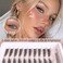 TOOCHUNAG Wispy Lash Clusters Natural Cluster Eyelash Extensions 3D Fairy Individual Lashes Clusters Eyelashes CD Curve LeftRight 715mm DIY Lash Extension at Home