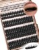 Goddvenus Volume Manga Lash Clusters With Spikes Wispy Cluster Eyelash Extensions Fluffy Anime Eyelashes Clusters with Bottom Lashes Clusters Fairy Individual Lash Extension D Curve 1218mm 213 pieces