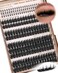 Goddvenus Volume Manga Lash Clusters With Spikes Wispy Cluster Eyelash Extensions Fluffy Anime Eyelashes Clusters with Bottom Lashes Clusters Fairy Individual Lash Extension D Curve 1218mm 213 pieces