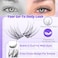 LANFLOWER Wispy Lash Clusters Natural Eyelash Clusters C Curved Individual Lashes 1016mm Cluster Eyelash Extensions Soft Lash Extension DIY at Home Cluster Lashes by Lanflower