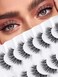 Siligli Wispy Lashes False Eyelashes Natural 16mm Fluffy Eyelashes Strip Lashes Pack 3D Volume Lashes 01MM Extra Thin Cotton Band Fake Eyelashes Soft Full Lashes C Curl Lashes Pack 7 Pair