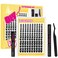 WiWiLINK Lashes California Sunset Kit Manga Lash Clusters Kit 818mm Wispy Eyelash Clusters DIY Lash Spikes Waterproof Anime Extension 03mm UltraThin Band Individual Cluster Eyelash Extensions Kit