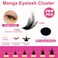 WiWiLINK Lashes California Sunset Kit Manga Lash Clusters Kit 818mm Wispy Eyelash Clusters DIY Lash Spikes Waterproof Anime Extension 03mm UltraThin Band Individual Cluster Eyelash Extensions Kit