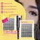 WiWiLINK Lashes California Sunset Kit Manga Lash Clusters Kit 818mm Wispy Eyelash Clusters DIY Lash Spikes Waterproof Anime Extension 03mm UltraThin Band Individual Cluster Eyelash Extensions Kit