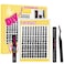 WiWiLINK Lashes California Sunset Kit Manga Lash Clusters Kit 818mm Wispy Eyelash Clusters DIY Lash Spikes Waterproof Anime Extension 03mm UltraThin Band Individual Cluster Eyelash Extensions Kit