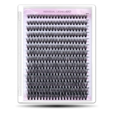 WONSIS Individual Lashes Lash Clusters 280 Pcs 40D Individual Lash Extensions Natural Soft Lightweight Reusable Thickness 007mm C Curl False Eyelashes 8910111213141516mm 40D 816mm