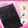 Yawamica Fluffier Lash Clusters Kit with Remover Wispy Cluster Eyelash Extensions 1220mm Eyelash Clusters 200D Volume Lash Extension Kit D Curly Cluster Lashes with Bond and Seal Remover Tweezers