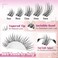 Yawamica Lash Clusters Wispy Eyelash Clusters Clear Band Cluster Eyelash Extensions 1016mm Length Individual Lashes C Curly Natural Cluster Lashes DIY Lash by Self