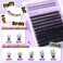 Yawamica Yawmaica Lash Clusters Kit with Bottom Lashes Wispy Eyelash Extension Kit 200D Volume Eyelash Clusters 1220mm D Curly Individual Lashes DIY Lash Extension Kit with Lash Bond and Seal Lash Twe