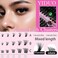 YIDUO Volume Lash Clusters Kit 255Pcs Wispy Individuals Eyelash Extension Kit 3 Styles Thick Clusters Lashes Extensions Kit with Bond and Seal Tweezers Removers Eyelash Eyebrow Brush