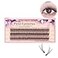 Bodermincer 120pcs 8mm10mm12mm14mm16mm to Choose Fish Tail Design 01 C Curl 3D Individual Mink False Eyelashes Extension Soft Black Fake False Eye Lashes 8mm