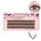 Bodermincer 120pcs 8mm10mm12mm14mm16mm to Choose Fish Tail Design 01 C Curl 3D Individual Mink False Eyelashes Extension Soft Black Fake False Eye Lashes 8mm