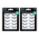 Ardell False Eyelashes 110 Black EyeLifting Effect Eye Makeup Natural Look Strip Lashes 5 Pairs 2 Pack
