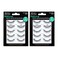 Ardell False Eyelashes 110 Black EyeLifting Effect Eye Makeup Natural Look Strip Lashes 5 Pairs 2 Pack