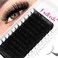 FADLASH Eyelash Extensions 020 Premium Black Matte Classic Silk Eyelash Extensions 020D 12mm