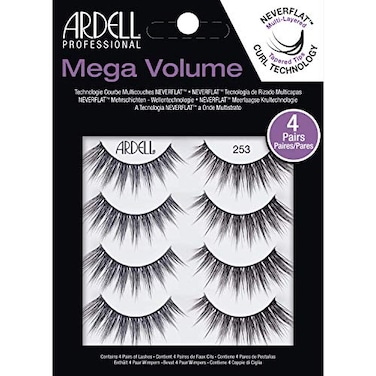 Ardell False Eyelashes Mega Volume 253 1 Pack 4 Pairs Per Pack