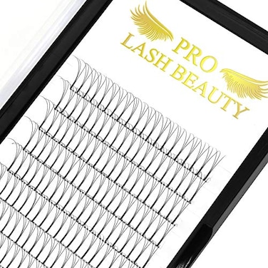 PRO LASHBEAUTY 3DC007916mix Long Stem Premade Fans Eyelash Extensions 07 10 Volume Lash Extensions C D Curl3DC007916 mix