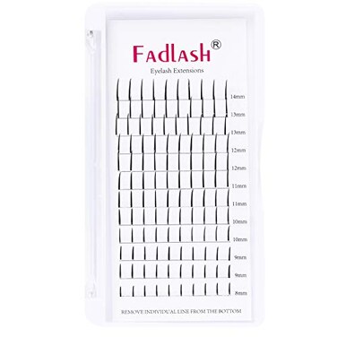 FADLASH Lash Spikes Extension D Curl Mixed Tray Fairy Lashes Premade Spikes Eyelash Extensions Super Thick Spikes Individual Lashes Preamde Fans D Curl 814mm