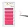 QUEWEL Colored Lashes Extensions 07 D Curl Easy Fan Volume Lashes Pink Volume Lash Extensions 916mm Mixed Lash Tray Self Fanning 2D10D Eyelash ExtensionsPink 007 D 916mm