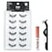 AOA STUDIO AOA Studio 6 Pairs Alexis Natural Handmade False Eyelashes with Glue and Tweezer Lash Kit Natural Volume Reusable Fake Eyelashes 100 Percent Handmade Cruelty Free