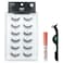AOA STUDIO AOA Studio 6 Pairs Alexis Natural Handmade False Eyelashes with Glue and Tweezer Lash Kit Natural Volume Reusable Fake Eyelashes 100 Percent Handmade Cruelty Free