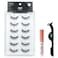 AOA STUDIO AOA Studio 6 Pairs Alexis Natural Handmade False Eyelashes with Glue and Tweezer Lash Kit Natural Volume Reusable Fake Eyelashes 100 Percent Handmade Cruelty Free