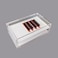 LIXIMMAZN Two Layers Eyelash Grafting Pallet with Cover Dustproof Acrylic Lash Tile holder Eyelash Extensions Storage Gasket Pads 2 Tiers for Beginners Beauty Artist Salon White