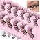 ALICE Lash Clusters DIY Eyelash Extension Natural Look Cluster Lashes Brown DIY Lash Extensions 3D Individual Lashes Mink False Eyelashes by