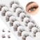 GVEFETIEE 7 Pairs Mink DIY Individual Fluffy Wispy Lashes Brown Natural Look False Eyelashes Extensions