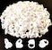 Jusbuya Blossom 300 PCS Heart Glue Cups for Lash Extension Supplies Fan Fanning Eyelash Glue Holder White