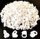 Jusbuya Blossom 300 PCS Heart Glue Cups for Lash Extension Supplies Fan Fanning Eyelash Glue Holder White