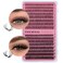 TOOCHUNAG Lash Clusters 30D40D Individual Lashes 320pcs Natural Cluster Eyelash Extensions 816MIX DIY Lash Extension D Curly Wispy False Eyelashes Clusters by