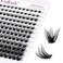 FADLASH Lash Clusters DIY Eyelash Extensions 144 Clusters Lashes D Curl 007 Natural Individual Lash Extensions Mixed Tray False Eyelashes Soft Strong Thin Band DIY at Home F31007D 816mm