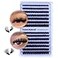 TOOCHUNAG Fluff Lash Clusters 60D80D Thick Eyelash Clusters D Curly Wispy Individual Lashes 1018mm Cluster EyelashExtensions 280pcs False Eyelashes DIY Flat Lash Extension by