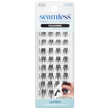 Ardell Seamless Underlash Extensions Refill Faux Mink Undies Customizable Individual Lash Clusters Natural Looking Lashes DIY Cluster Eyelash Extension 32 Assorted Lengths