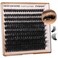 Focipeysa Fluffy Thick Lash Clusters DIY Eyelash Extension 1018MIX D Curl Lash Clusters 100D Wispy Individual Eyelash Extensions Clusters Lashes DIY Fluffy Lash for Beginners by