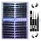 Geeneiya Premade Cat Eye Lash Extension Kit Lash Clusters Kit 916mm Wispy Cluster Eyelash Extension Kit 80D100D Individual Eyelashes with Lash Bond and Seal Lash Tweezers by