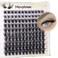 Mavphnee Eyelash Clusters Wispy Lash Extensions Natural Individual Lashes DCurly Cluster Lashes 1018MM DIY at Home Cluster Eyelash Extensions 120 Pcs Eye Lash Clusters by