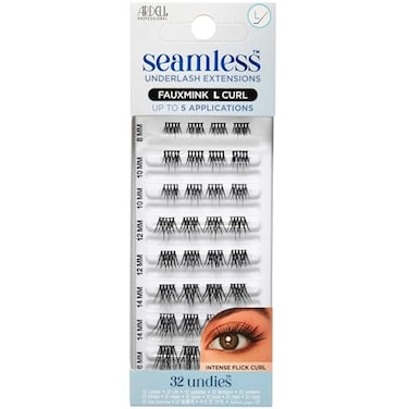 Ardell Seamless Underlash Lash Extension Kit DIY Lash Clusters Faux Mink L Curl Individual Lashes Eyelash Extension for Natural Look Lash Kit 32 Count 1Pack