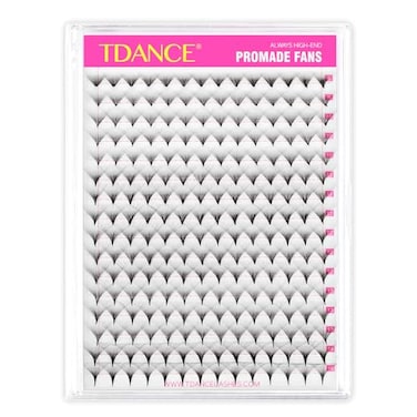 TDANCE Premade Fans Eyelash Extensions 224 Fans Pre Made Fans Lash Extensions Middle Stem Heat Bonded Premade Lash Fans Volume Lash Extensions22440D003C815mm