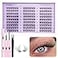 ALICE Wispy Lash Clusters Kit Natural Lash Extension Kit Cluster Eyelash Extension Kit 162pcs CCurly 1014mm Eyelash Clusters with Lash Glue Bond and Seal Tweezers