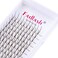 FADLASH Spike Lashes D Curly Color Lashes Extension Mixed Length Color Premade Spikes Eyelash Extensions Single Super Thick Eyelash Spikes Individual Lashes Fairy Eyelashes Brown007D 1520mm
