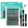 AMZGIRL LASH Lash Clusters KitDIY Individual Lashes Extension KitLash Bond And SealLash Remover For Eyelashes ExtensionsLash Applicator Tool For False Eyelash Cluster Kit320PCS 40D 916mm