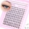 wtvane Natural Lash Clusters Wispy Eyelash Clusters DIY Lash Extension with 56mm Bottom Lashes 816mm Venus Individual Lashes Invisible Band Lash Cluster Eyelash Extensions for Natural Look by Wtvane
