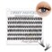 Bodermincer 20 Root Thickness 007mm C Curl 3D Individual Eyelashes Extension Soft Black Fake False Eye Lashes Tools 8mm